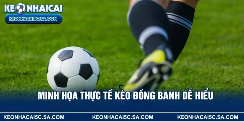 Minh họa thực tế kèo đồng banh dễ hiểu